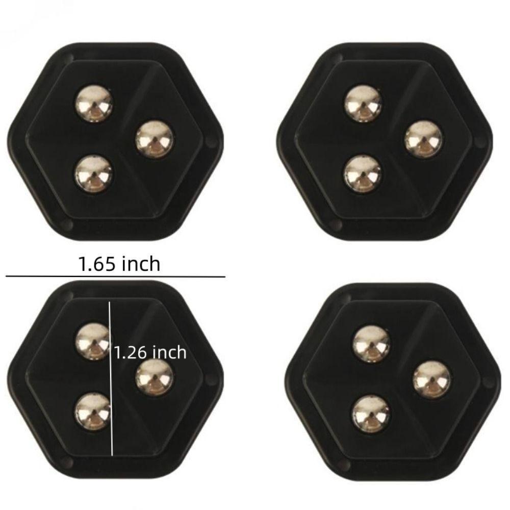 4 Pcs Pentagon Mini Caster Wheels