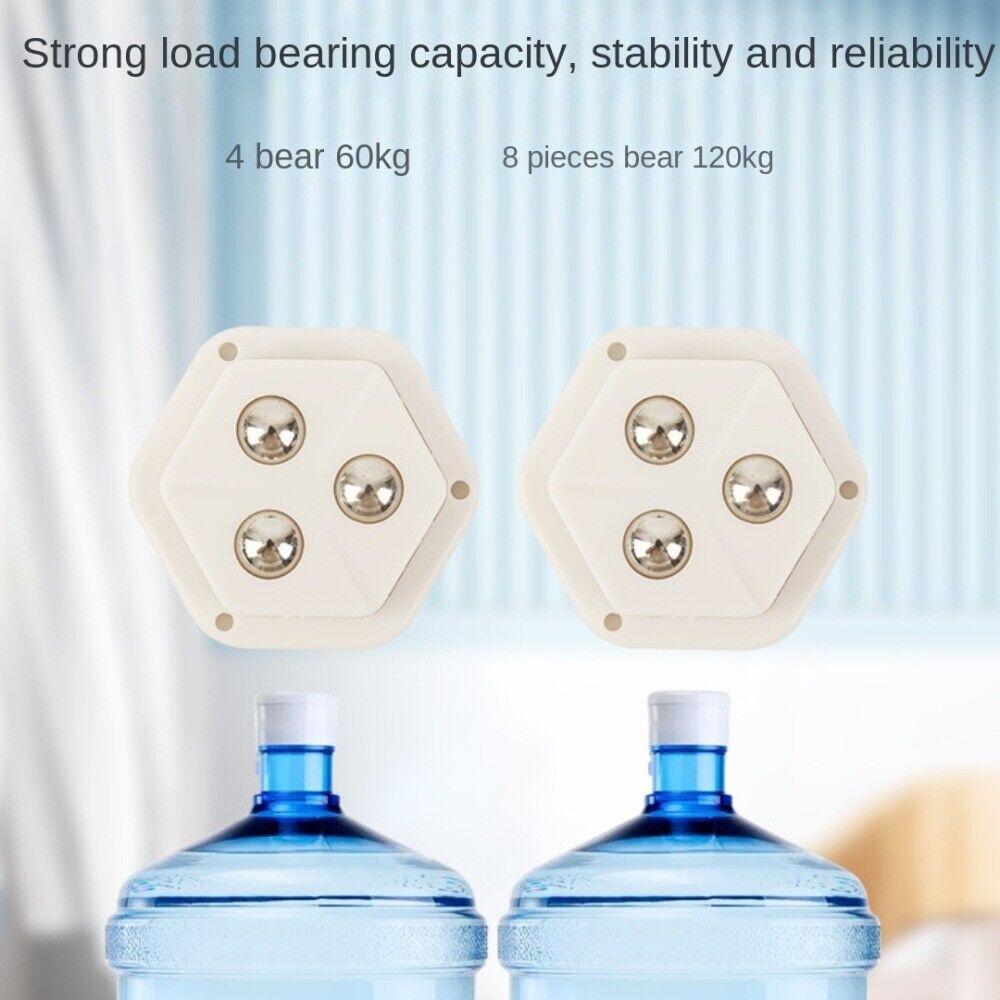 4 Pcs Pentagon Mini Caster Wheels
