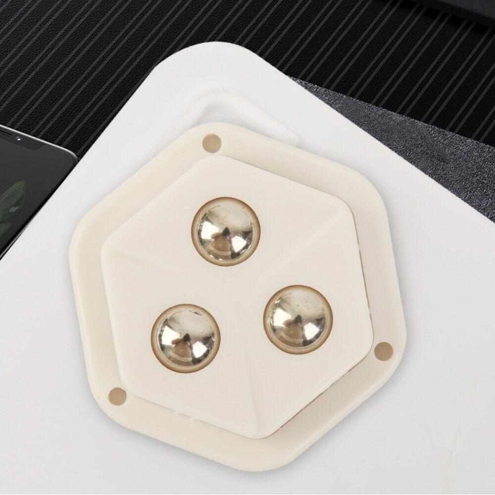 4 Pcs Pentagon Mini Caster Wheels