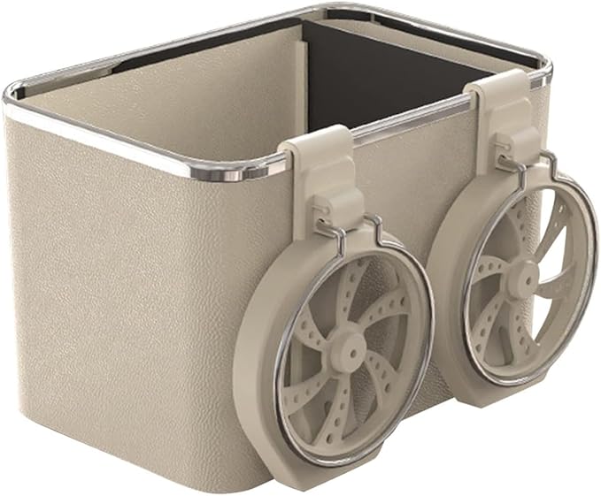 Storage Box with 2 Foldable Cup Holder Multifunctional Universal Car Console Box