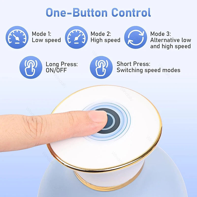Electric Cordless Scalp Massager With 4 Kneading Heads