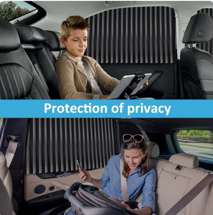 Foldable Magnetic Car Window Curtains. (Pack of 4 )