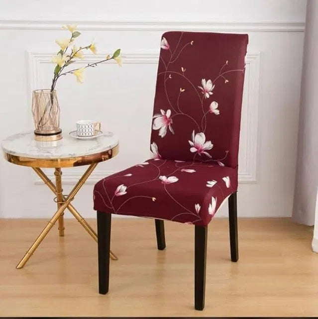 Floral Printed Dining Chair Covers Set of 2