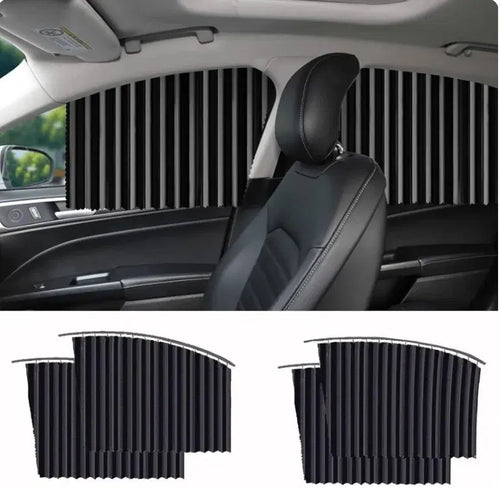 Foldable Magnetic Car Window Curtains. (Pack of 4 )